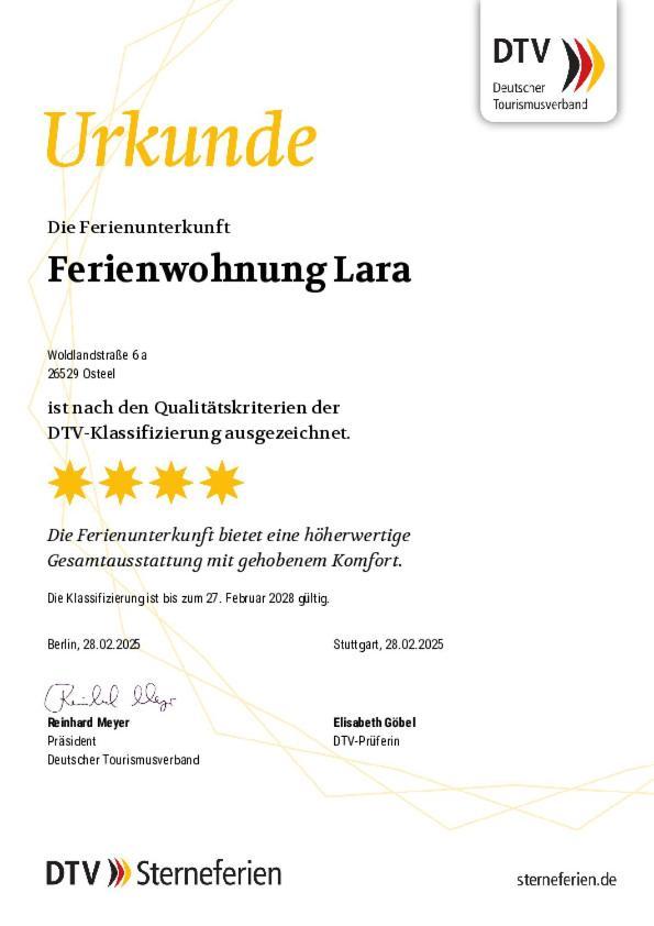 Ferienwohnung Lara "Im Herzen Von Ostfriesland" Osteel Bagian luar foto